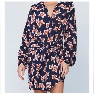 Acacia swim Monty tie shirt dress, small